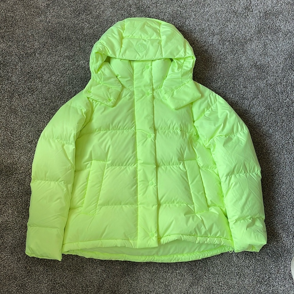 Lululemon Athletica Yellow 650 Down Fill Coat
